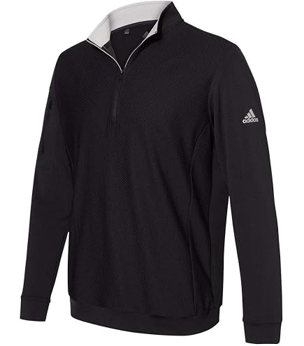 asu＠ Amazon.com: Adidas Performance Texture Quarter-Zip Pullover L