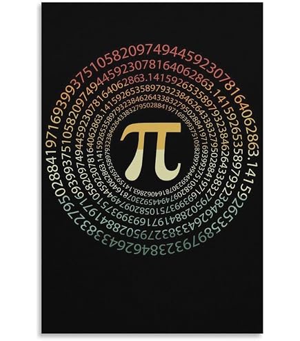 Greek Letter Poster PI Number Math Poster - 1801 Decimals Educational ...