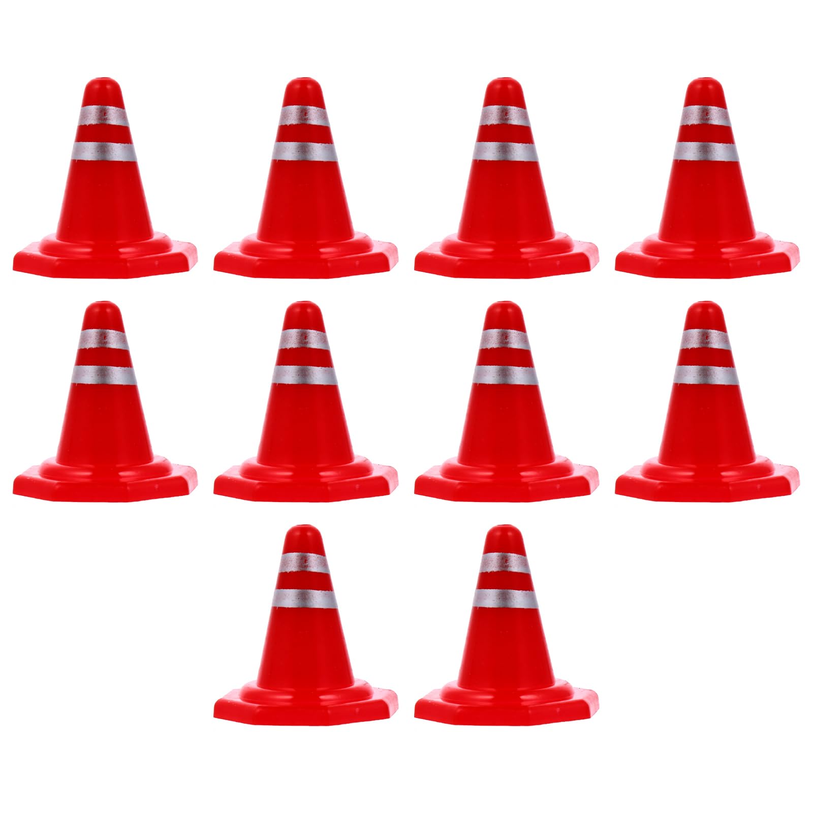 10pcs Simulation Traffic Sign Sand Table Road Cones Diy Roadblocks for Educational Play and Traffic