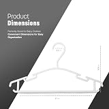 KEPLIN 36 Pack Children's Hangers Non-Slip Plastic Space Saving White view 2