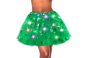 Sinalty Light Up Tutu Skirt Rave Ballet Dance Skirts Led Costume Dress for Women and Girls