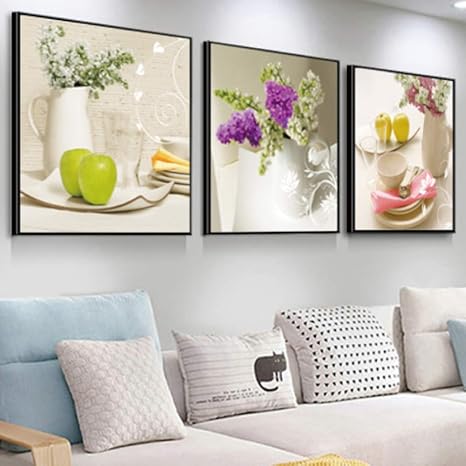 Amazon Mirai 3枚セット アートパネル アート インテリア 壁掛け ポスター 花 風水 絵画 玄関 寝室 リビング 病院 学校 店舗 開店 プレゼント 説明書付き M N 置物 オブジェ オンライン通販