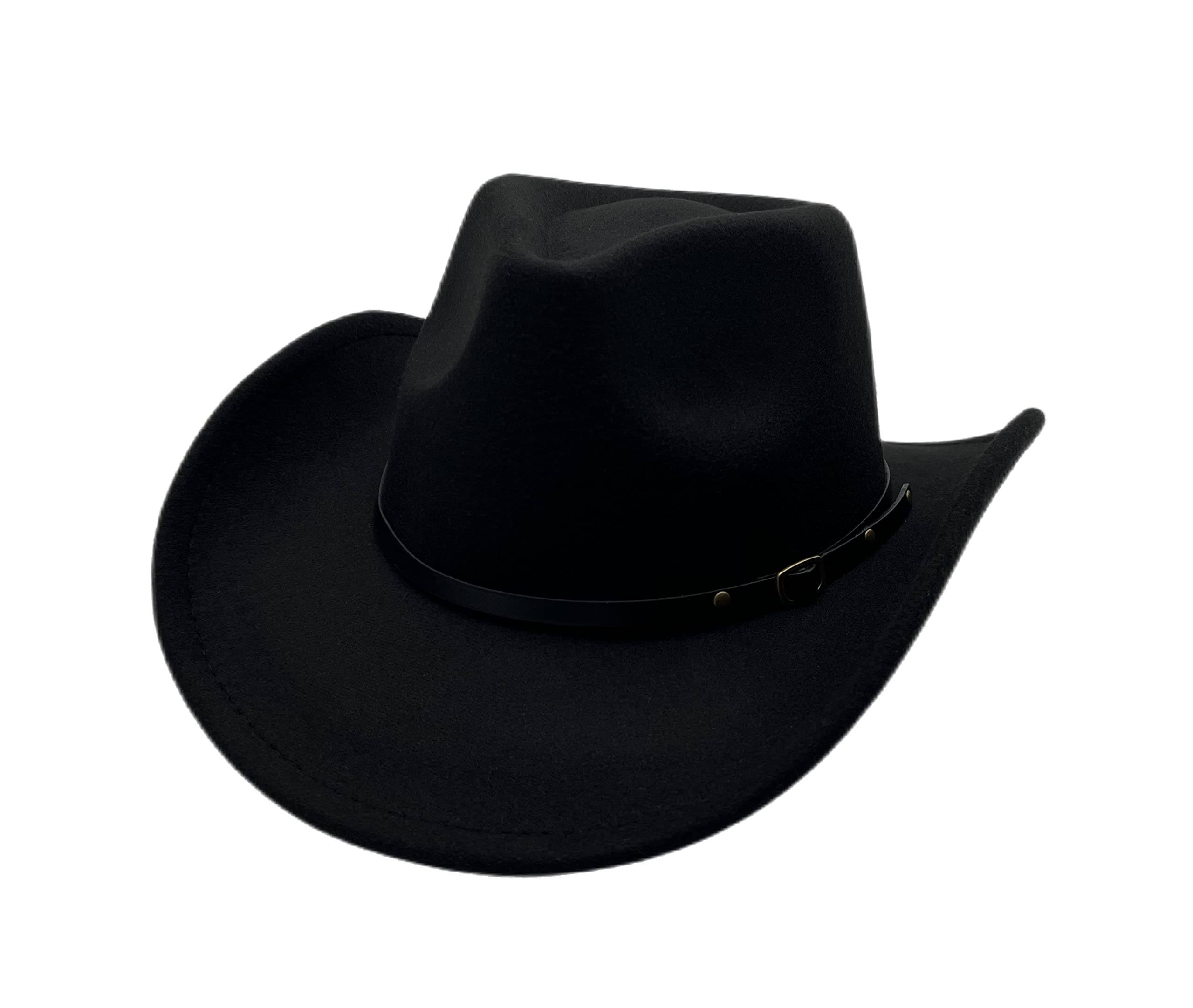 4198 Western Cowboy Hat For Men Cowgirl Hat For Women Unisex Wide Brim Felt Buy Custom Cowboy Hat With Metallic Trim, Personalized  main image 4