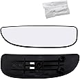Driver Side Mirror Glass Assembly With Backing Plate Compatible with Ford E150 E250 E350 E450 Econoline Van, F250 F350 F450 Super Duty, Excursion (Lower Towing Mirrors)