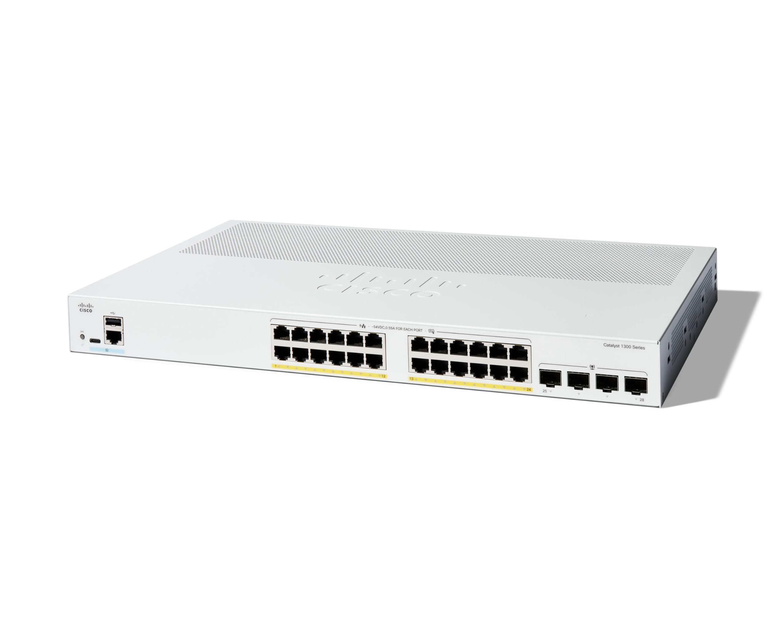 Cisco Catalyst 1300-24P-4G Managed Switch, 24 Port
