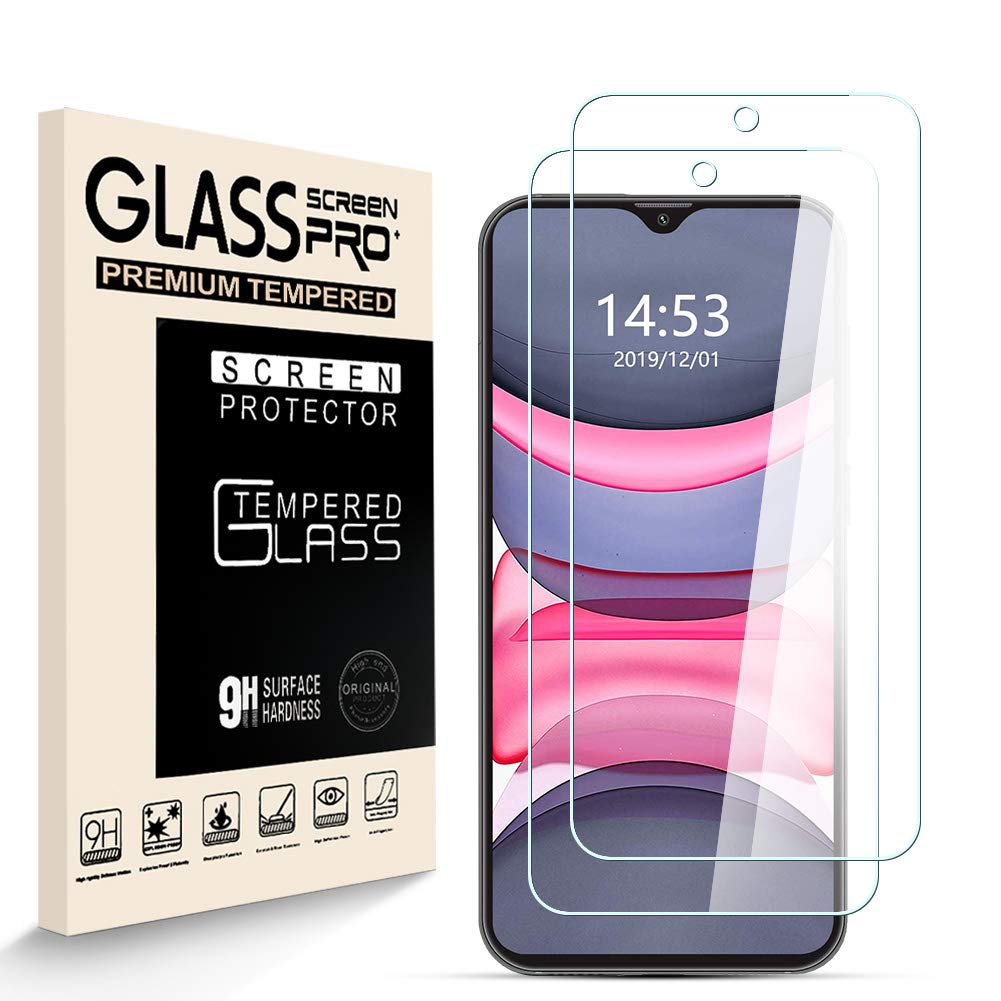 HJX Screen Protector for Cubot X20 pro [2 Pack], 9H Hardness Tempered Glass, 2.5D High Definition Film, Bubble Free, Screen Protector Compatible with Cubot X20 pro