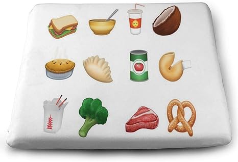 Amazon Co Jp 座席クッション新食品絵文字パイ団子サンドイッチ中華テイクアウト38 00cm 7cm四方の綿の椅子用クッション パッド付きクッション枕用ダイニングテーブルと椅子 さまざまな機会に ホーム キッチン