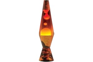 LAVA LITE Lamp Lava 2149 14.5-inch, Decal Colormax, Color Max Volcano Base/White Wax/Clear Liquid/Tri-Colored Globe
