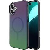 ZAGG Milan Snap Case for iPhone 16 Plus - Color Changing Finish, MagSafe & Wireless Charging Compatible, 13ft Drop Protection, Graphene Reinforced, Eco-Friendly, Raven Feather