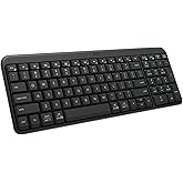 Logitech K250 Bluetooth Keyboard with Numpad, Easy Connectivity, Compact Wireless Keyboard Made with Recycled Plastic, Spill-
