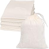 Limko Cotton Bags Muslin Bags Sachet Bag for Home Supplies (7x10 Inch 10 Pack)