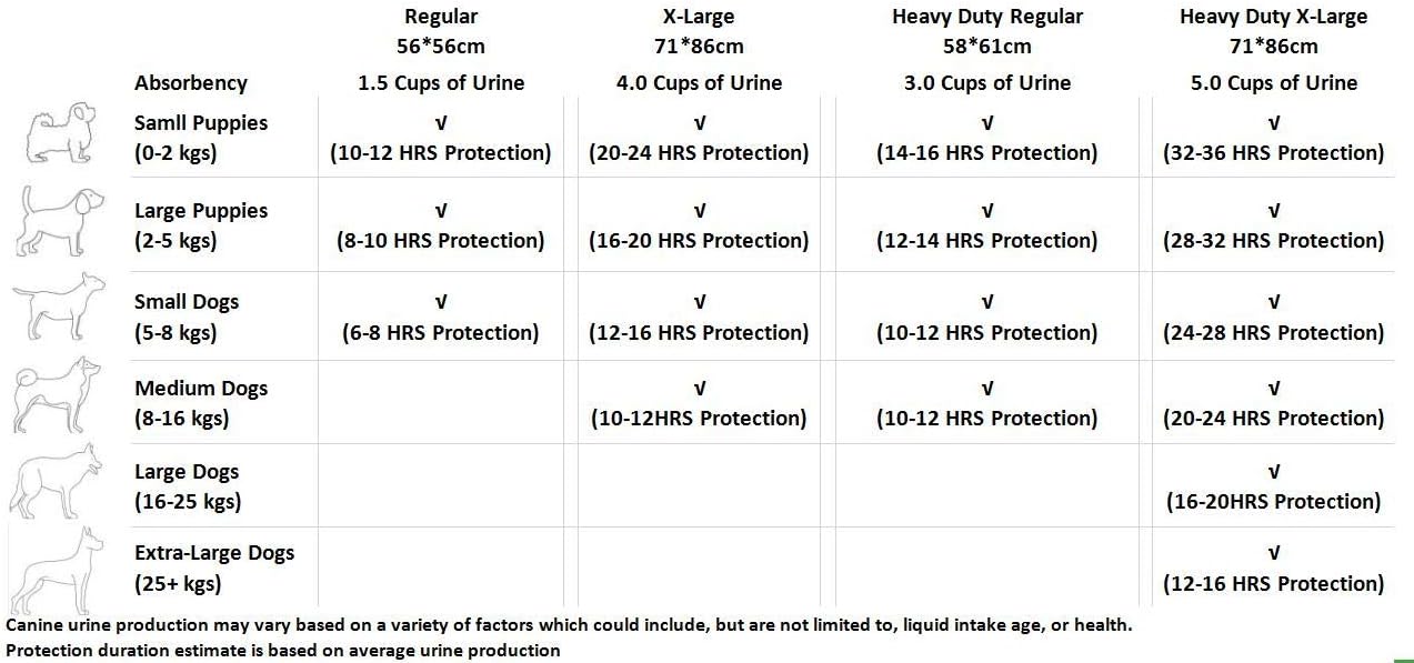 Basics Dog and Puppy Potty Training Pads, Regular (22 x 22 Inches) - Pack of 100 : Pet Supplies