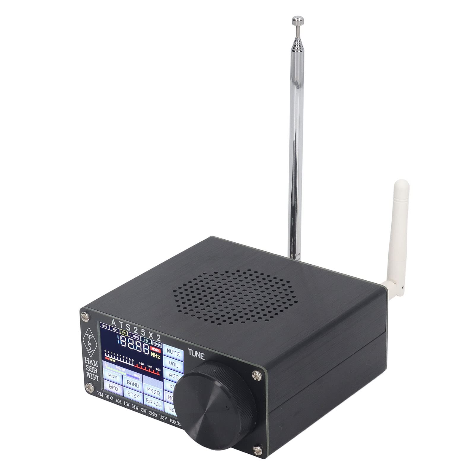 ATS25X2 Full Band Radio Receiver DSP Shortwave Frequency Radio Receiver Scanner with Spectrum Scanning