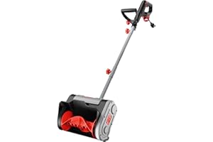 EWORK Corded Snow Shovel 11-Inch 1200W 10A Powerful Electric Snow Shovels, 6-Inch Clearing Depth, 23-Foot Max Throw Distance, Power Snow Blower for Driveway, Steps, Sidewalk, Porch