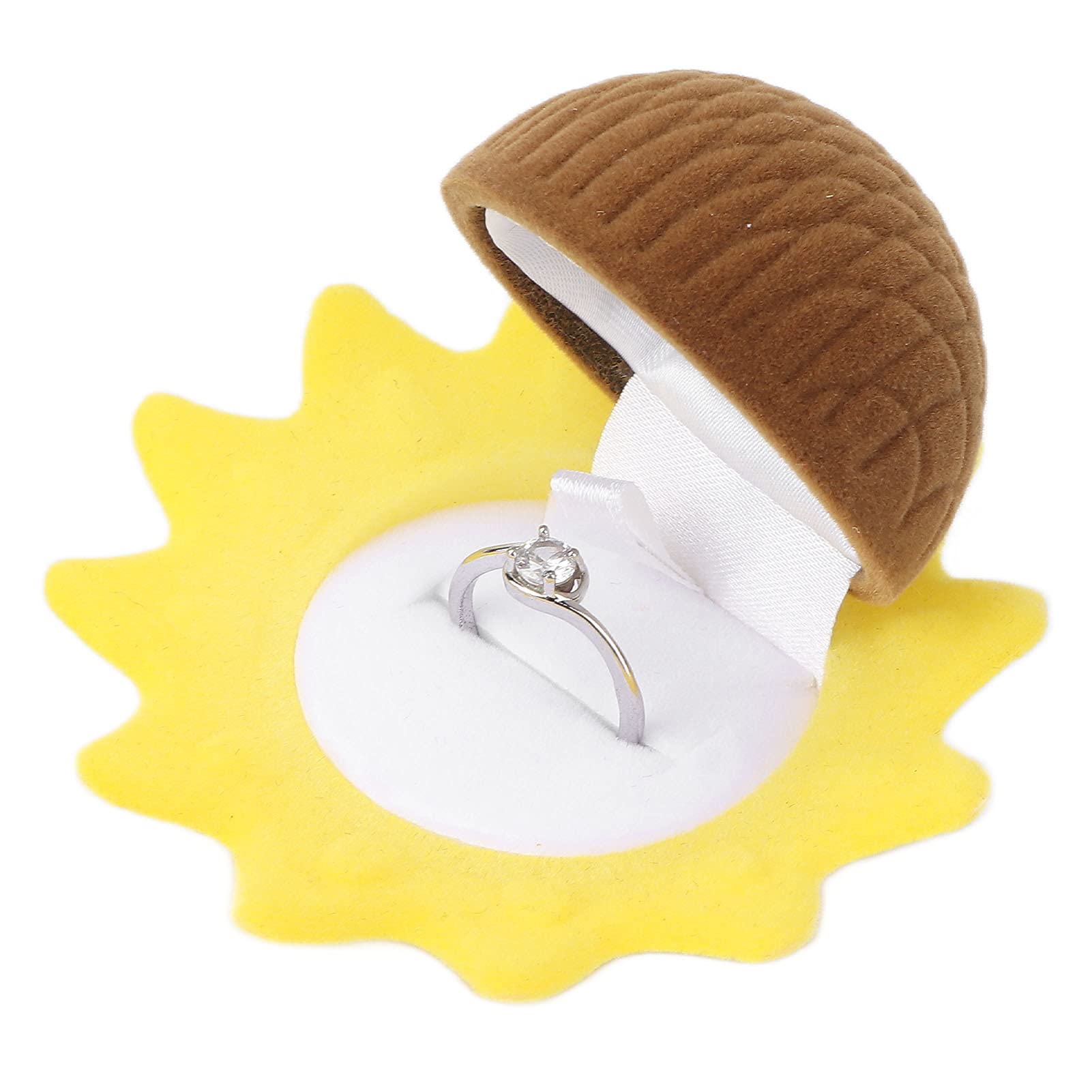 Nunafey Jewelry Box, Travel Jewelry Storage Organizer Sunflower Shape Portable for Girls for Organizing Ring Neckalce Bracelet for Women