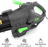 Gracious Gardens 3000W Leaf Blower Vacuum 35L Bag 10:1 Shredder view 3