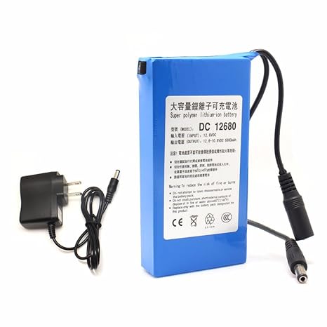 DC 12680 tragbar 6800 mAh für DC 12 V Super Schalterprogramm wiederaufladbar Lithium-Ionen Akku Anschluss US/EU für Kameras C
