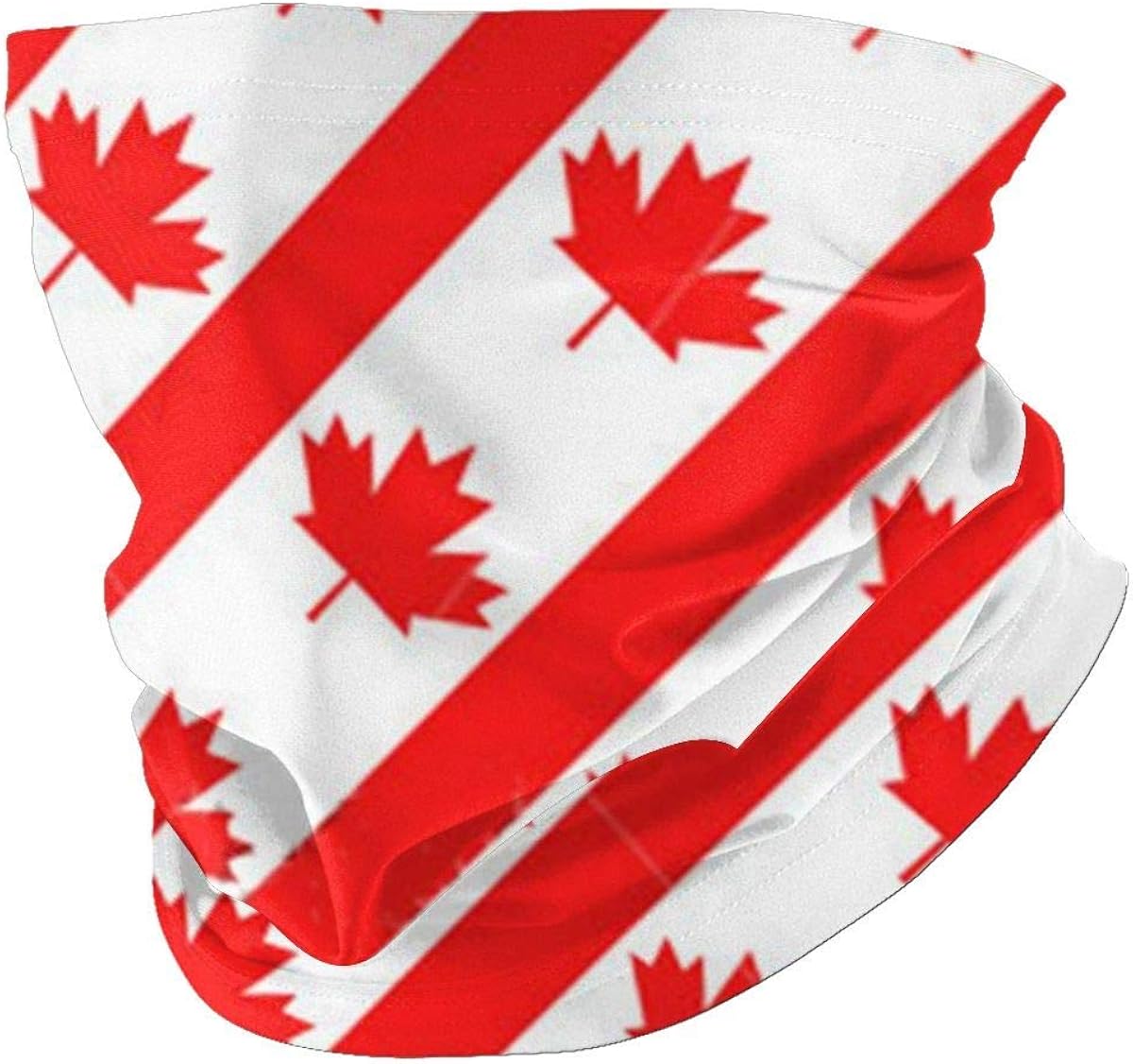 Bandanas Canadian Symbol Maple Leaf Flag Black Seamless Warmer Outdoors