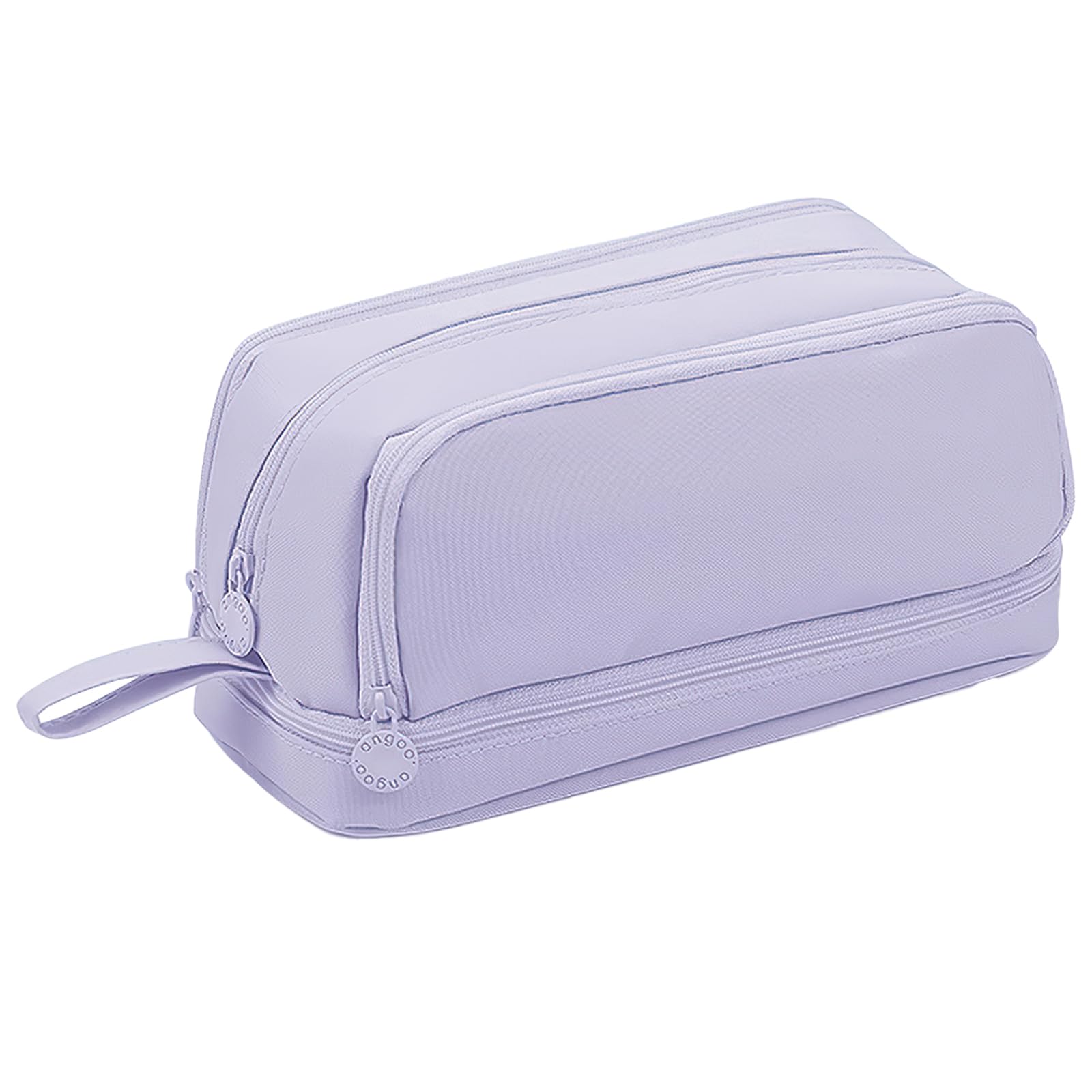 Special Pencil Case, Large Capacity Angoo Pencil Case with Compartments, Cute Aesthetic Pencil Cases for Women Girls Secondary School Supplies (Purple)