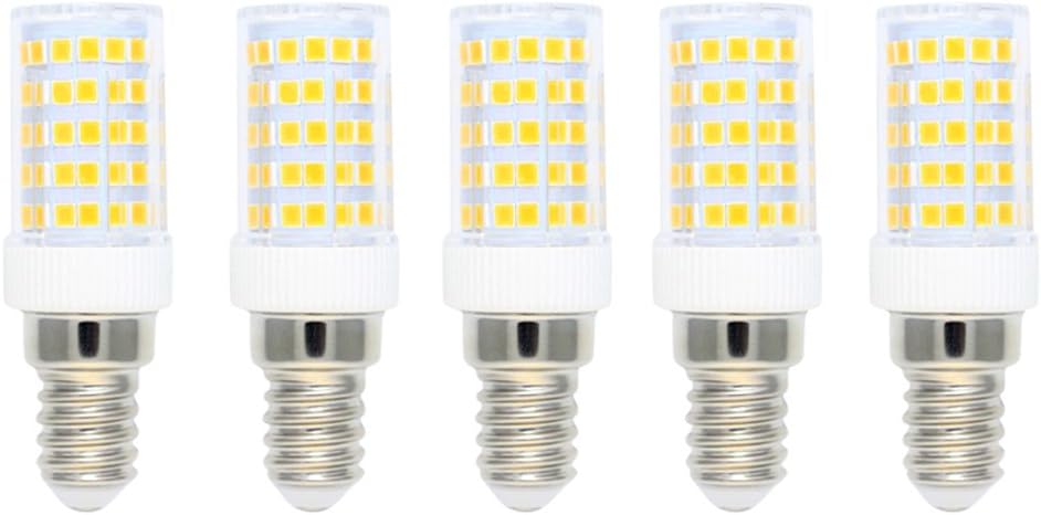 E14 LED Light Bulb,Led Bulb Dimmable,10W Equivalent to 80W Halogen Lamp,Warm White 3000K,800Lumens,AC220V,86 2835 SMD,LED Corn Bulb Pack of 5