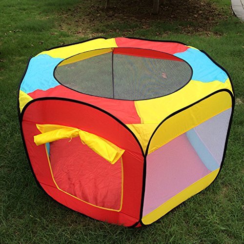 WER Ball Pit Play Tent for Kids - 6-sided Playhouse for Children - Fill with Plastic Balls (Balls Not Included) or Use As an Indoor or Outdoor Tent