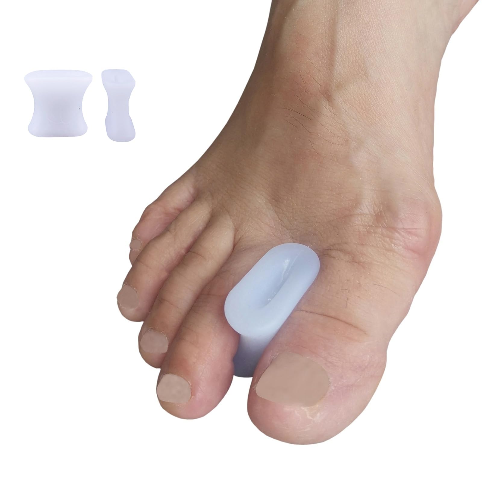 Photo 1 of 12-Pack Gel Toe Separators & Bunion Spacers – Toe Spacers for Straightening Overlapping Toes for to Their Original Shape Men and Women