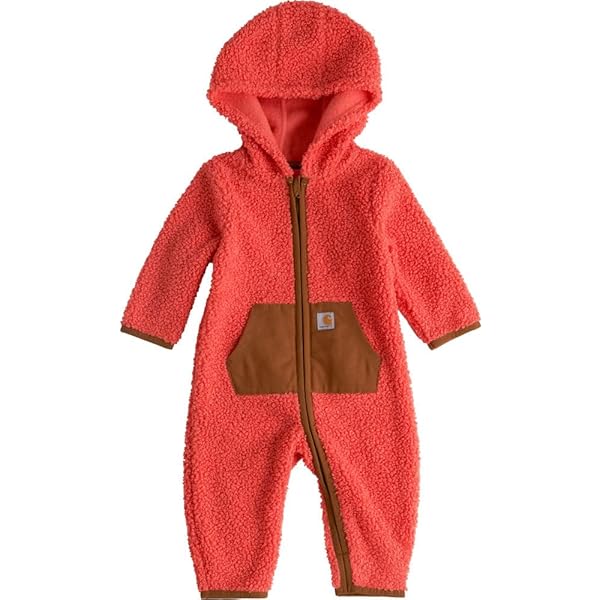 Amazon.com: Carhartt Kid's CM8778 Long-Sleeve Zip Front Hooded
