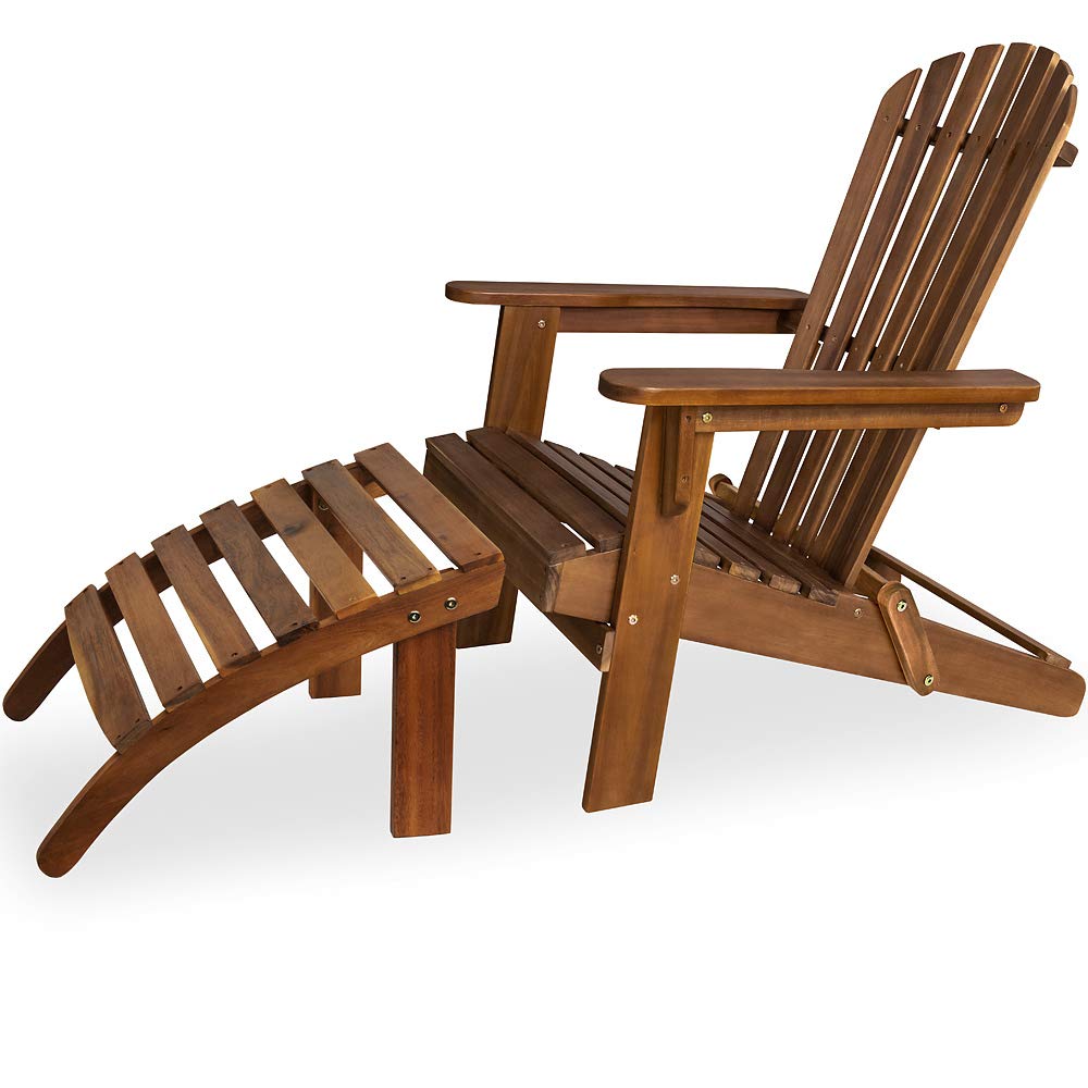 Deuba Sun chair deck chair Adirondack made of acacia wood Amazon.co