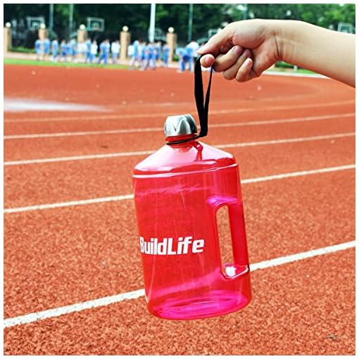 BuildLife 1 Gallon Water Bottle -Motivational Fitness Workout with Time Marker/Drink More Daily/Clear BPA-Free/Large… - Image 6