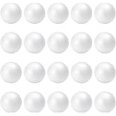 TFARC FOAM 2 Inch Craft Foam Balls 40-Pack, Polystyrene Balls for DIY Crafts School Supplies Decorations(White)