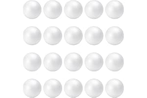 TFARC FOAM 2 Inch Craft Foam Balls 40-Pack, Polystyrene Balls for DIY Crafts School Supplies Decorations(White)