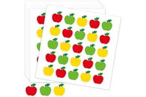 AWEELON 1000Pcs Back to School Stickers Apple Shape Stickers Self Adhesive Seal Stickers for Envelopes Scrapbook Gifts DIY, 1.5in