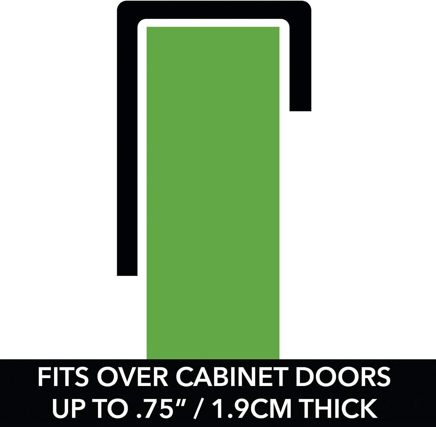 mDesign Toallero de barra telescópica para paños de cocina ...