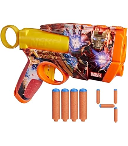 NERF アイアンマン マグストライク 秒間8〜10 高速連射 おまけマガジン付 Amazon.com: Nerf Microshots Marvel Iron Man : Toys & Games