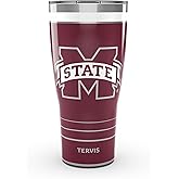 Tervis Traveler Mississippi State Bulldogs - MVP Triple Insulated Tumbler Travel Cup Keeps Drinks Cold & Hot, 30oz, Stainless Steel