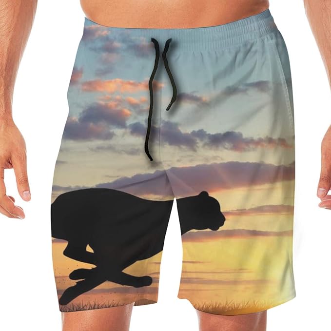 cheetah running shorts