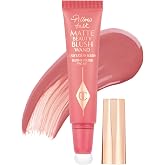 Charlotte Tilbury Pillow Talk Matte Liquid Blush Wand - Matte Blush for Cheeks with Cushion Applicator - Infused with Lumi-Blur Technology for a Light-Reflecting, Soft-Focus Effect