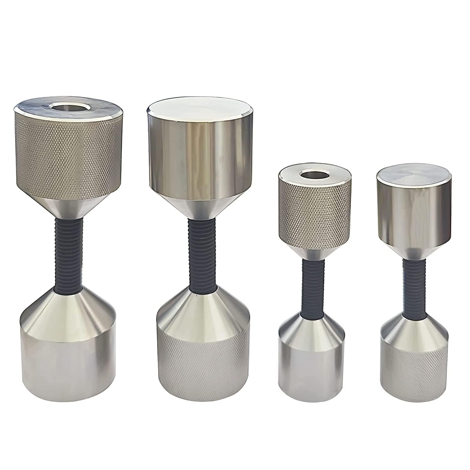 SUONE 1-1/8 "and 1-5/8" Diameter Flange Double Hole Pins,304 Stainless Steel Appearance is Beautiful and Smooth,Detachable Double Hole Flanges(4 Pcs)