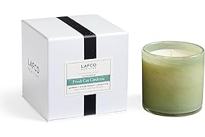 LAFCO NEW YORK Lafco Fragranced Candle, Living Room Fresh Cut Gardenia