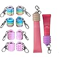 GLOSSGRL Keychain Cap Compatible with Summer Fridays Lip Balm 0.5 Oz & Compatible with Laneige Lip Gloss 0.35 oz