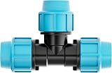 HYDROBIL 32mm PP T-Connector 3 Female Outlets Pipe Clamp Fitting PE 10 Bar view 2