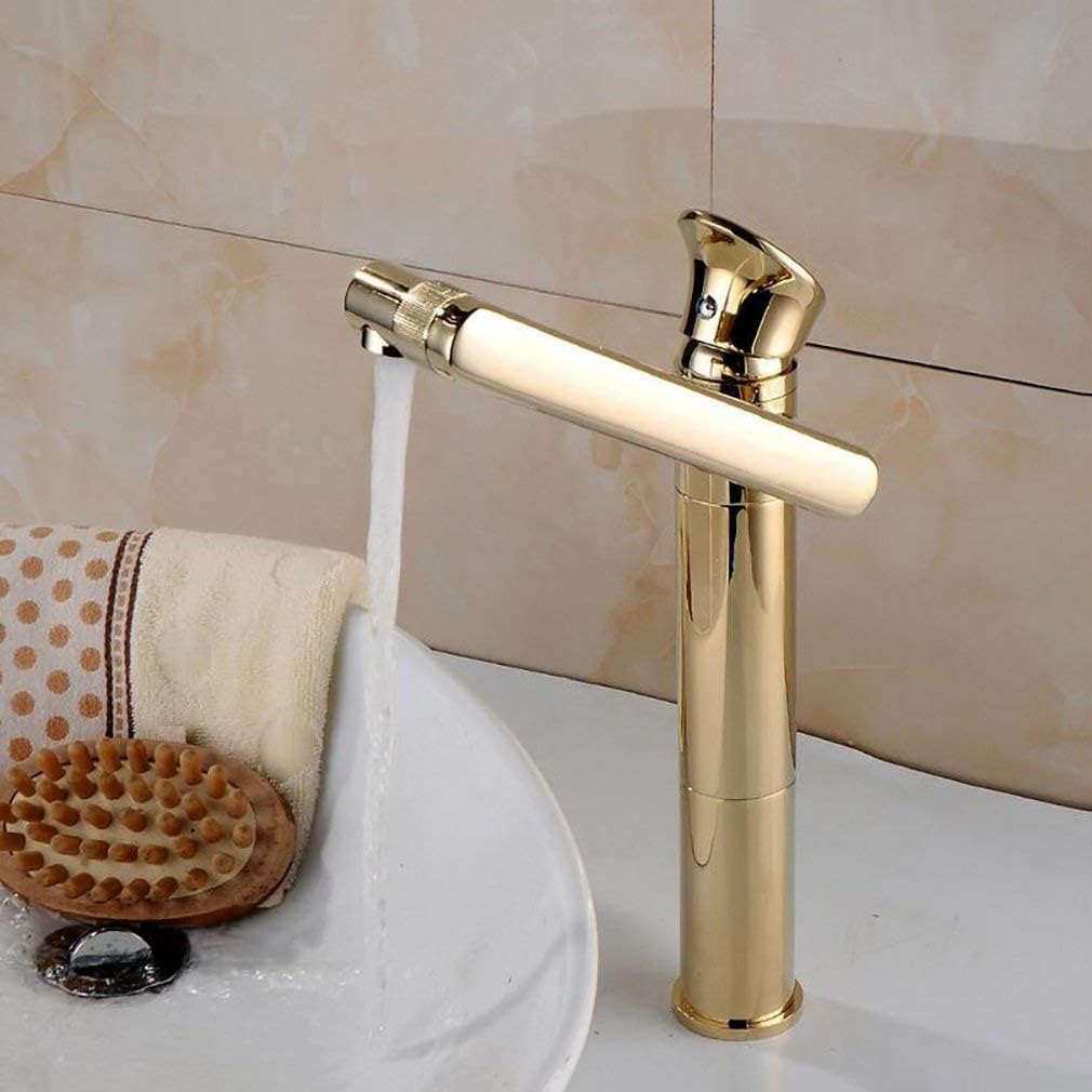 NMDD Bathroom Swivel Faucets Shower Mixer with Gold Mix Sink Mix ColdUnique Designer Hot/Cold Faucet
