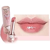 Flower Knows Butterfly Cloud Collar Glossy Lipstick,Hydrating Solid Lip Gloss,Moisturizing Pink Tinted Lip Balm,Long Lasting Lip Gloss in Balm for Girls&Women,(C06 Cardamom)