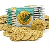 Korean Crunchy Baked Seaweed Rice Crackers (Seaweed Rice Cracker 9.5oz) | Crunchy baked korean crackers & pop rice; alternati