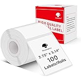 Phomemo M220 Labels-Thermal Sticker Labels 2.75''x3.14''(70x80mm) Thermal Label for M221/M220/M250/M260, for Barcode/Address/Mailing/Logo/Business/Home Tag