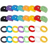 Vibit 32 Pack Key Cap Tags Set in 8 Assorted Colors