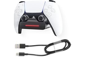 REEYEAR PS5 Controller Wall Mount Charger Dock with 3.3Ft Cord,Charging Station Holder fits for PS5 Pro Wireless Controller with LED Indicators Fast Charging Speed Cable,Space Saving