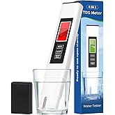 New 4 in 1 TDS Meter, TDS Meter Digital Water Tester, Accurate and Reliable, Water Tester,TDS EC and Temperature (&deg; C/&deg; F) Meter, 0-9990ppm,Used for Drinking Water and RO/DI Systems