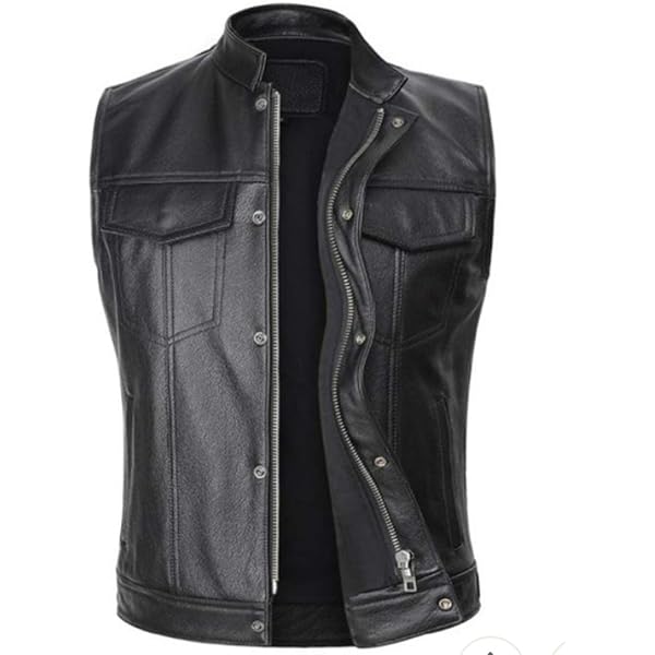 Lishow Fashion Men's Biker Rocker Rider motorcycle Retro