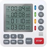 TPNEG Digital Kitchen Timer - 4-Channel Cooking Timer with Alarm, Magnetic Back, Loud &amp; Silent Modes, Count Up/Down, Ideal for ovens, Seniors, Kids and classrooms, Replaceable AAA Battery